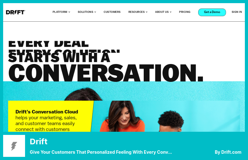 Plugin Drift - Dai ai tuoi clienti quella sensazione personalizzata con ogni conversazione
