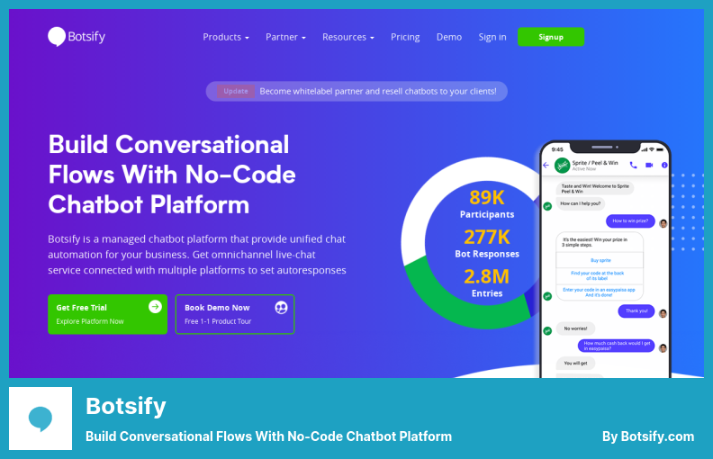 Плагин Botsify — создавайте диалоговые потоки с помощью платформы чат-ботов без кода