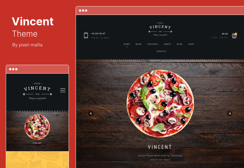 Tema Vincent - Tema WordPress de restaurante