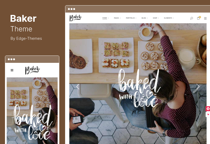 Baker Theme - Fresh Bakery, Pastry Cake Shop Tema de WordPress