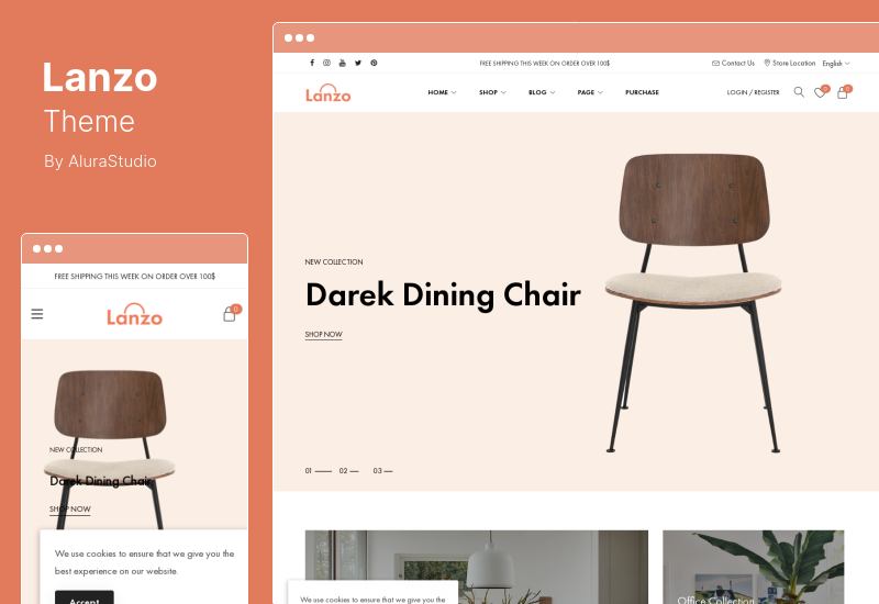 Tema Lanzo - Tema WordPress WooCommerce di Gutenberg