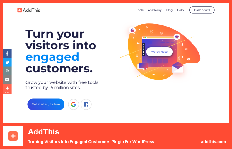 AddThis Plugin - Transformer les visiteurs en clients engagés Plugin pour WordPress