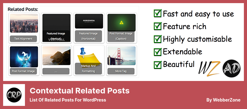 Plugin contestuali di post correlati - Elenco di post correlati per WordPress