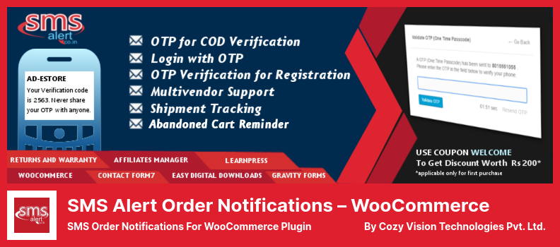 Pemberitahuan Pesanan Peringatan SMS – Plugin WooCommerce - Pemberitahuan Pesanan SMS Untuk Plugin WooCommerce