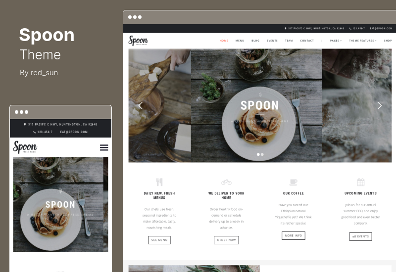 Spoon Theme — responsywny motyw WordPress dla restauracji