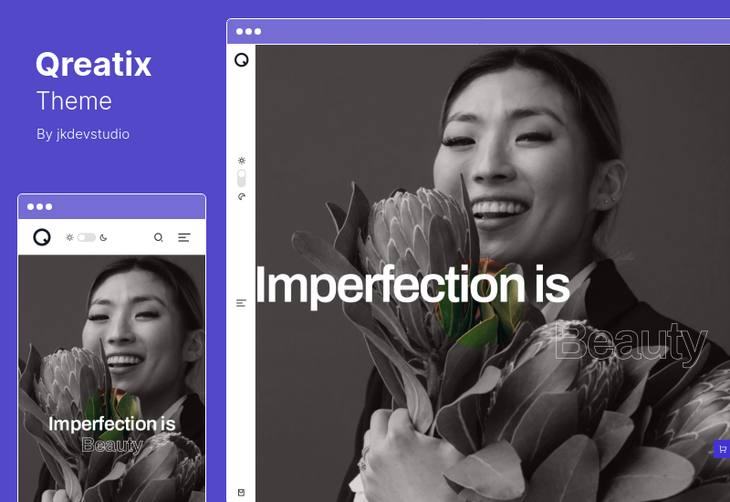 Qreatix Theme – Interaktives Portfolio-WordPress-Theme