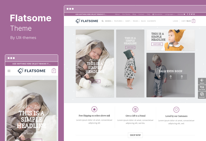 موضوع Flatsome - موضوع WooCommerce متعدد الأغراض مستجيب