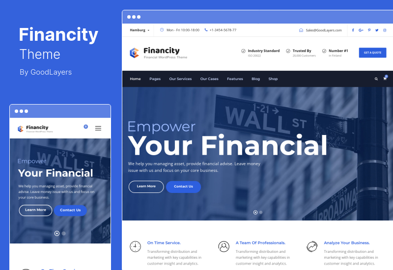 Financecity-Theme - WordPress-Theme für Finanzen für Unternehmen