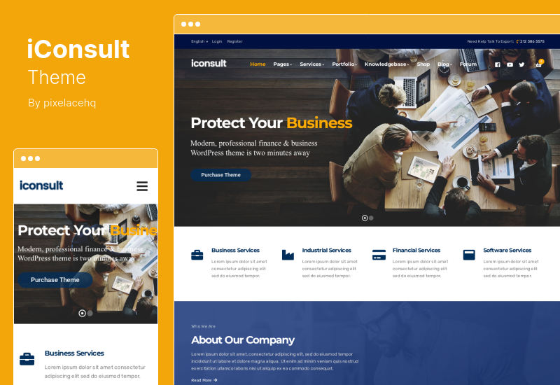 iConsult Theme - Tema WordPress Bisnis, Konsultasi Keuangan