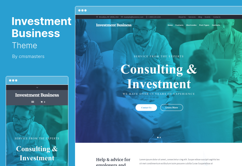 Investment Business Theme - Finanzberatung WordPress Theme