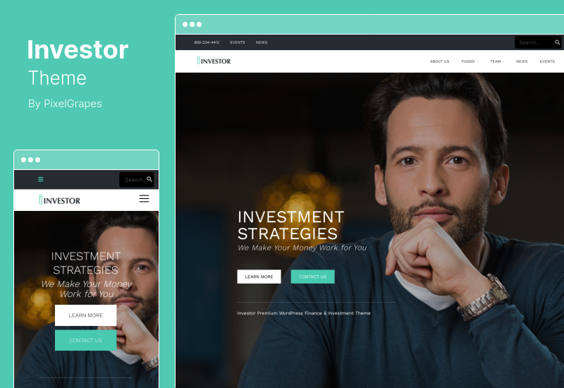 Investor Theme - Тема WordPress для управления капиталом