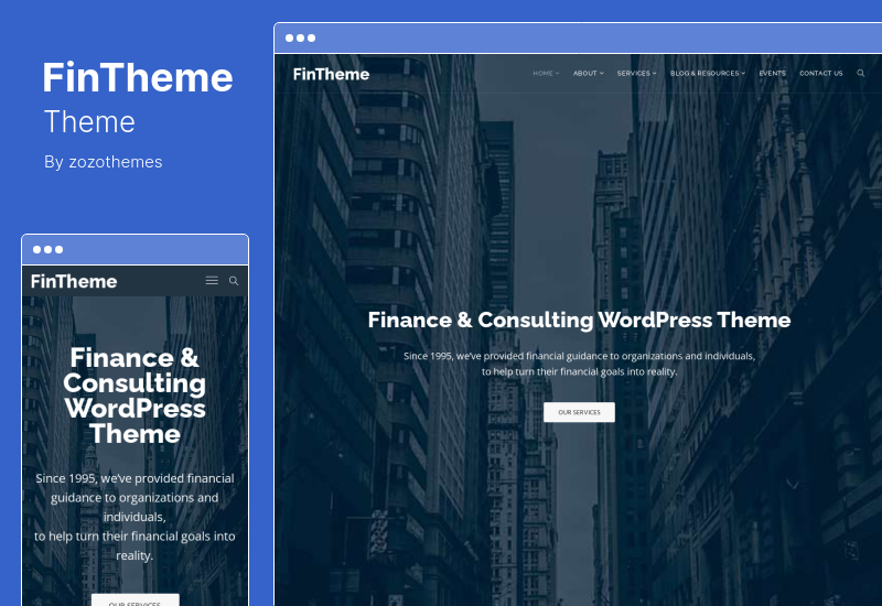 FinTheme Theme - Тема WordPress для финансовых консультантов