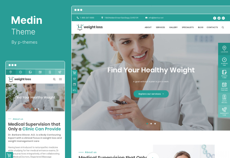 ธีม Medin - ธีม WordPress ศูนย์การแพทย์