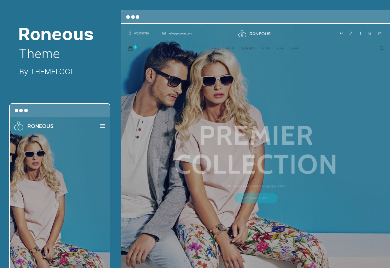 Roneous Theme - Kreatives Mehrzweck-WordPress-Theme