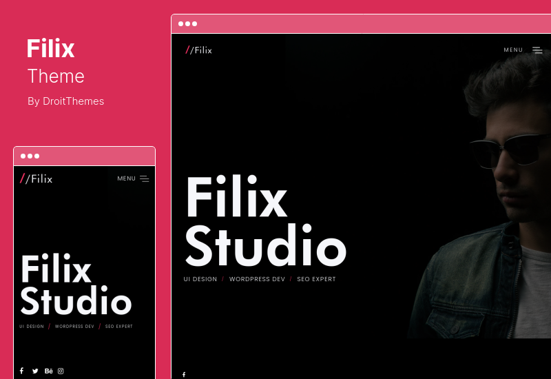 Filix Theme - Creative Minimal Portfolio WordPress 主題