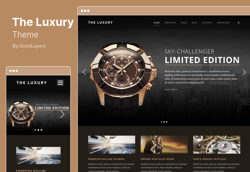 The Luxury Theme - 暗光響應 WordPress 主題