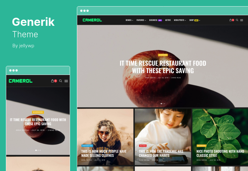 Generik Theme - Tema multifuncțională pentru reviste de blog WordPress