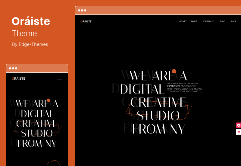 Oraiste Theme - ผลงานสร้างสรรค์ WordPress Theme