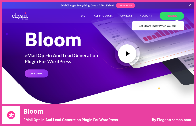 Complemento Bloom: Complemento de suscripción de correo electrónico y generación de clientes potenciales para WordPress