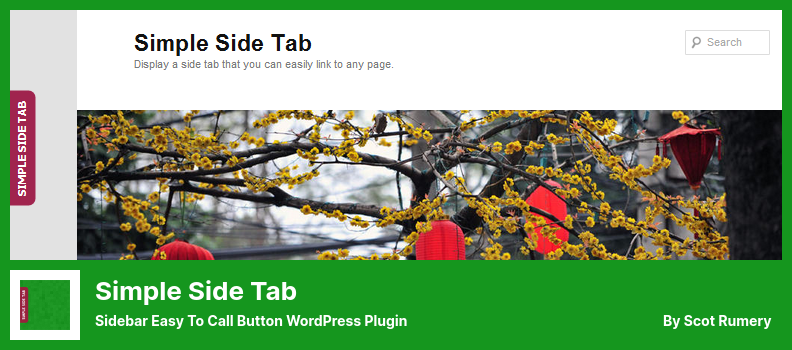 Simple Side Tab Plugin - 侧边栏易于调用按钮 WordPress 插件