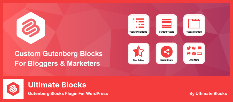 Ultimate Blocks 插件 - 用于 WordPress 的 Gutenberg Blocks 插件