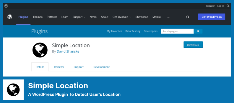 Simple Location Plugin - 用于检测用户位置的 WordPress 插件