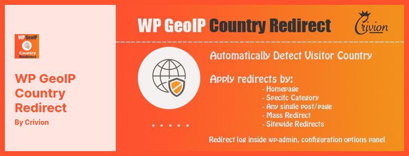 WP GeoIP Country Redirect Plugin - 地理定位和地理位置 WordPress 插件