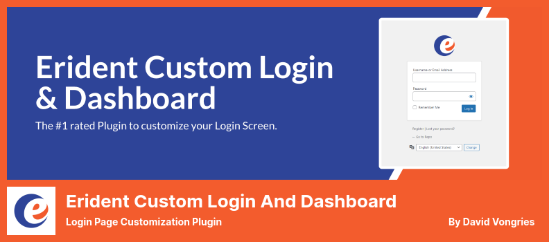 Eident Custom Login and Dashboard Plugin - Plugin de Personalização da Página de Login