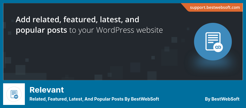 Plugin relevante - Posts relacionados, em destaque, mais recentes e populares da BestWebSoft