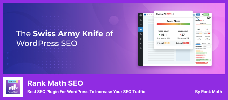 Rank Math SEO Plugin - Melhor plugin de SEO para WordPress para aumentar seu tráfego de SEO