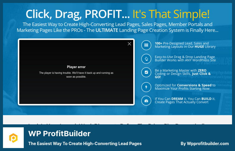 ปลั๊กอิน WP ProfitBuilder - วิธีที่ง่ายที่สุดในการสร้างเพจโอกาสในการขายที่มีการแปลงสูง