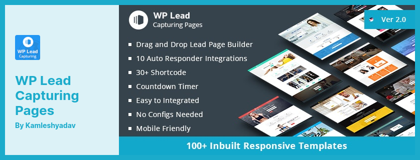 ปลั๊กอิน WP Lead Capturing Pages - สร้างหน้า Landing Pages & Lead Pages ที่น่าทึ่ง