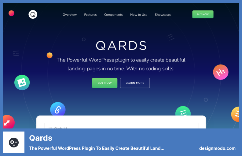 Qards Plugin - البرنامج المساعد القوي لبرنامج WordPress لإنشاء صفحات مقصودة جميلة بسهولة