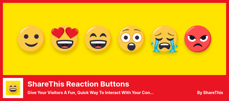 ShareThis Reaction Buttons Plugin - Oferiți vizitatorilor o modalitate distractivă și rapidă de a interacționa cu conținutul dvs.