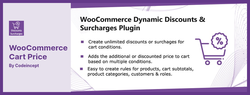 ปลั๊กอินราคารถเข็น WooCommerce - ปลั๊กอินส่วนลดและค่าธรรมเนียมเพิ่มเติม