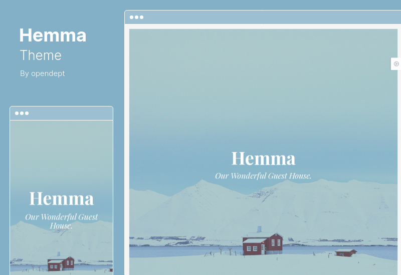 Тема Hemma - Тема WordPress для отеля BnB