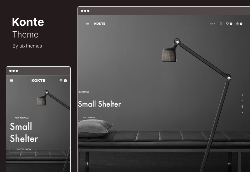 Konte Theme - Minimales modernes WooCommerce WordPress Theme