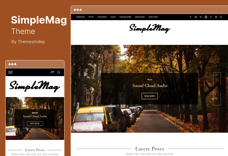 Motyw SimpleMag - Motyw WordPress dla magazynu dla kreatywnych rzeczy