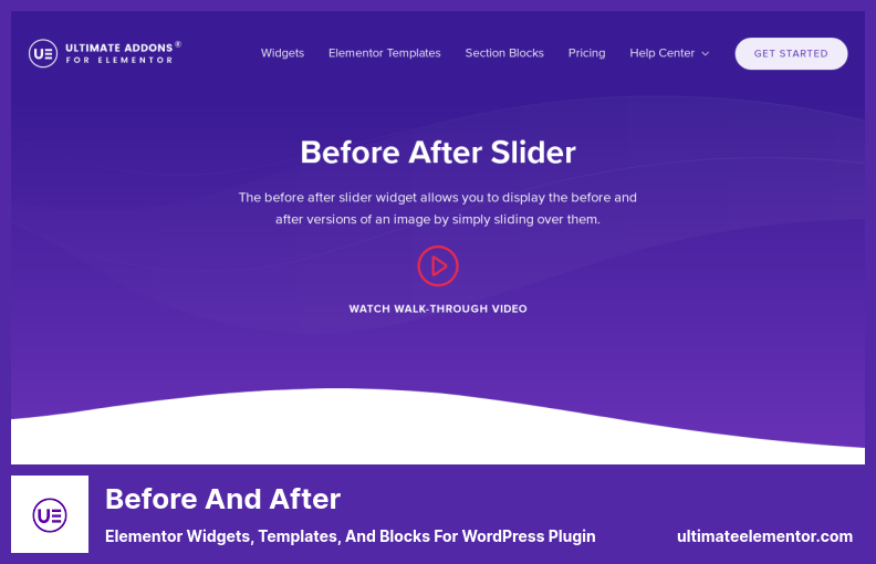 Plugin Antes e Depois - Elementor Widgets, Templates e Blocos para Plugin WordPress