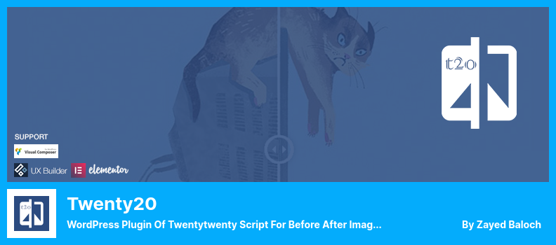 Plugin Twenty20 - Plugin WordPress do script Twentytwenty para comparação de imagens antes e depois