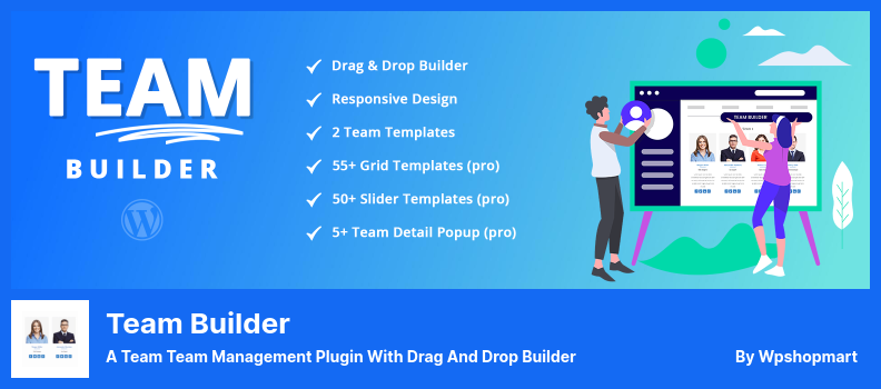 Team Builder Plugin - برنامج إضافي لإدارة الفريق مع أداة السحب والإفلات