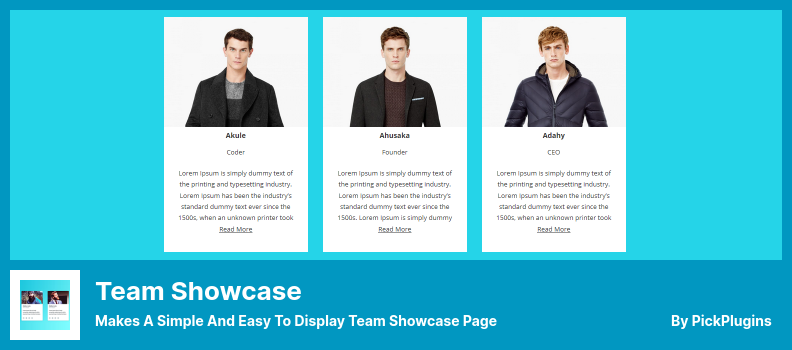 Team Showcase Plugin - Macht eine einfache und leicht anzuzeigende Team Showcase Seite