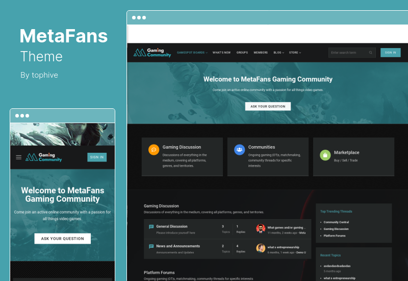 Тема MetaFans - Тема WordPress для социальной сети сообщества BuddyPress