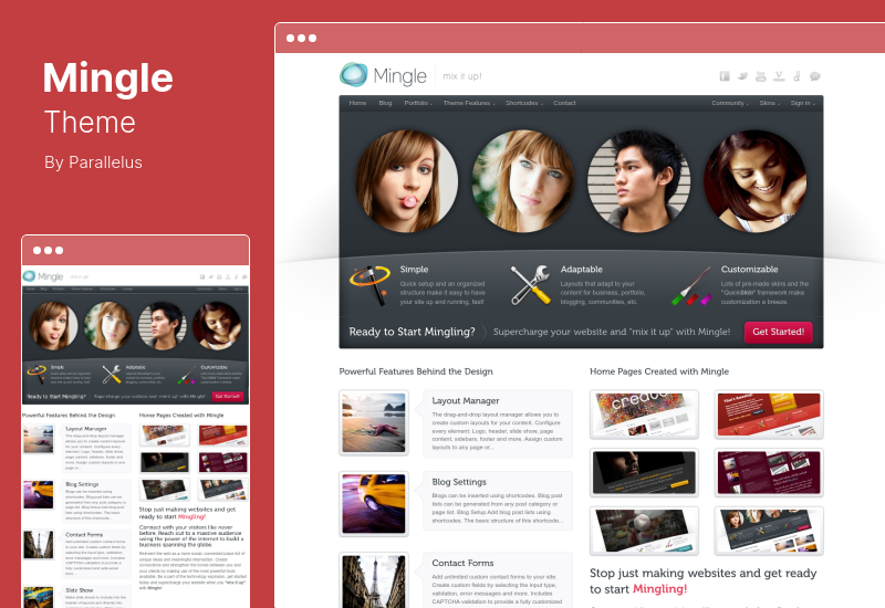 Mingle Theme - ธีม WordPress อเนกประสงค์