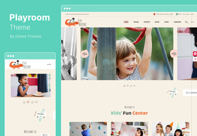 Playroom Theme - WordPress тема для детей