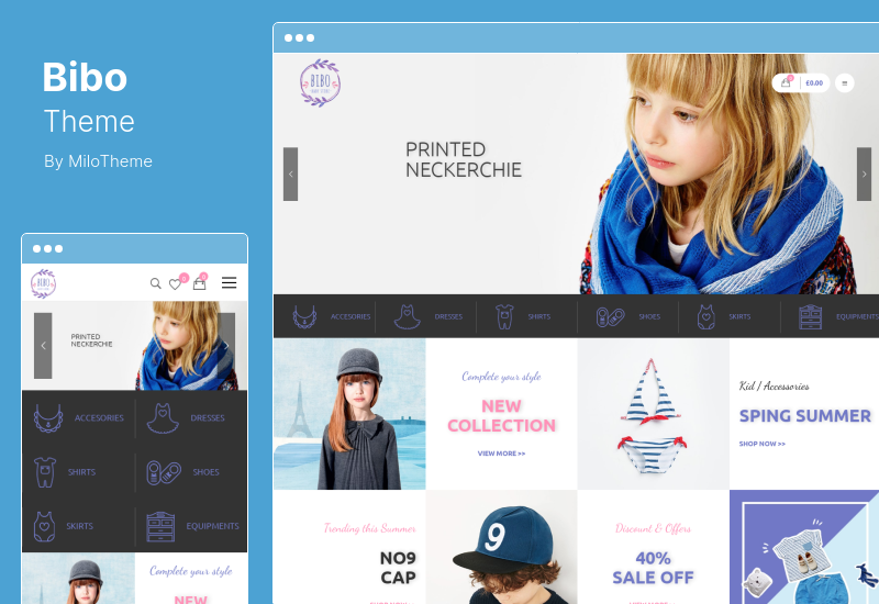 ธีม Bibo - ร้านขายของสำหรับเด็กและร้านเด็ก WooCommerce Theme