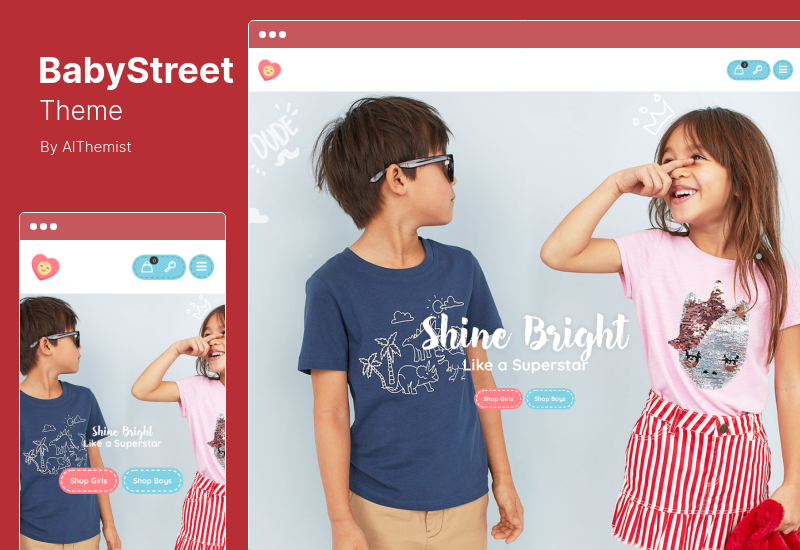 BabyStreet Theme - тема WooCommerce для магазинов детской одежды, игрушек