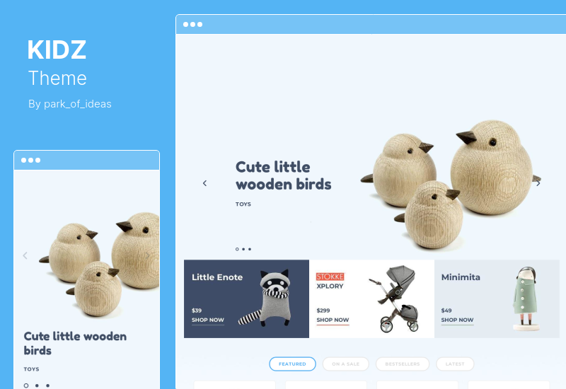 KIDZ Theme - Kids Store และ Baby Shop WooCommerce Theme