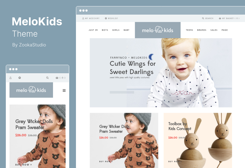 MeloKids 主題 - 商店兒童商店 WooCommerce 主題