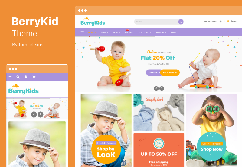 ธีม BerryKid - ร้านขายของสำหรับเด็ก WooCommerce Theme